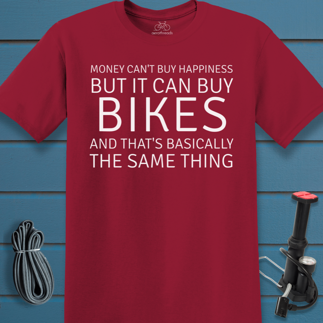 Money can't buy happiness t-shirt