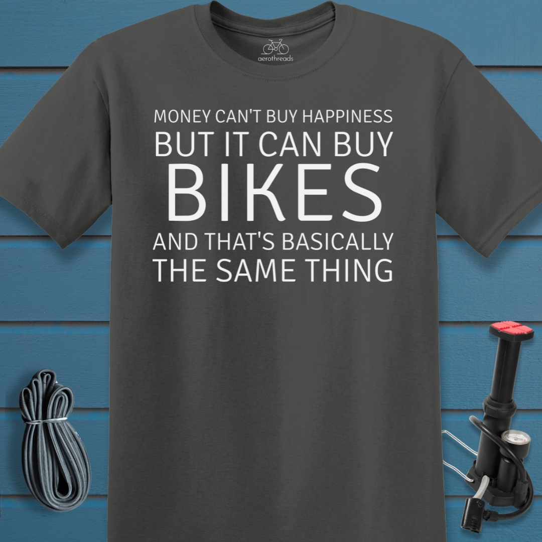 Money can't buy happiness t-shirt
