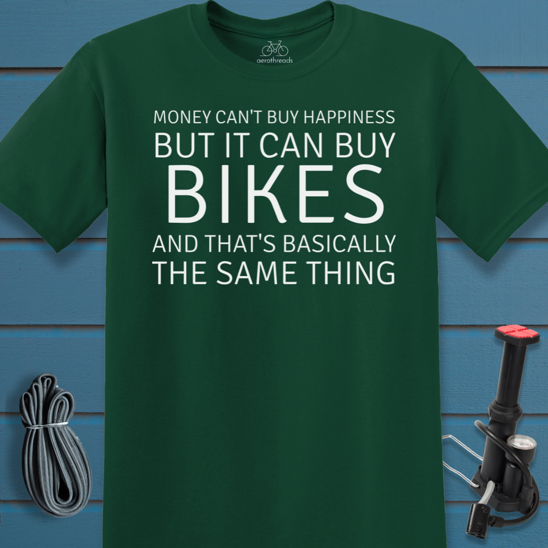 Money can't buy happiness t-shirt