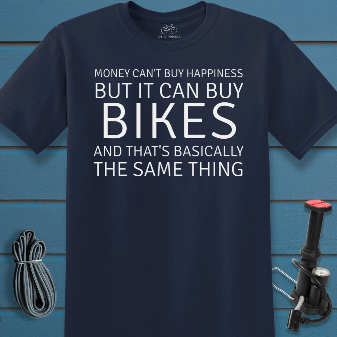 Money can't buy happiness t-shirt