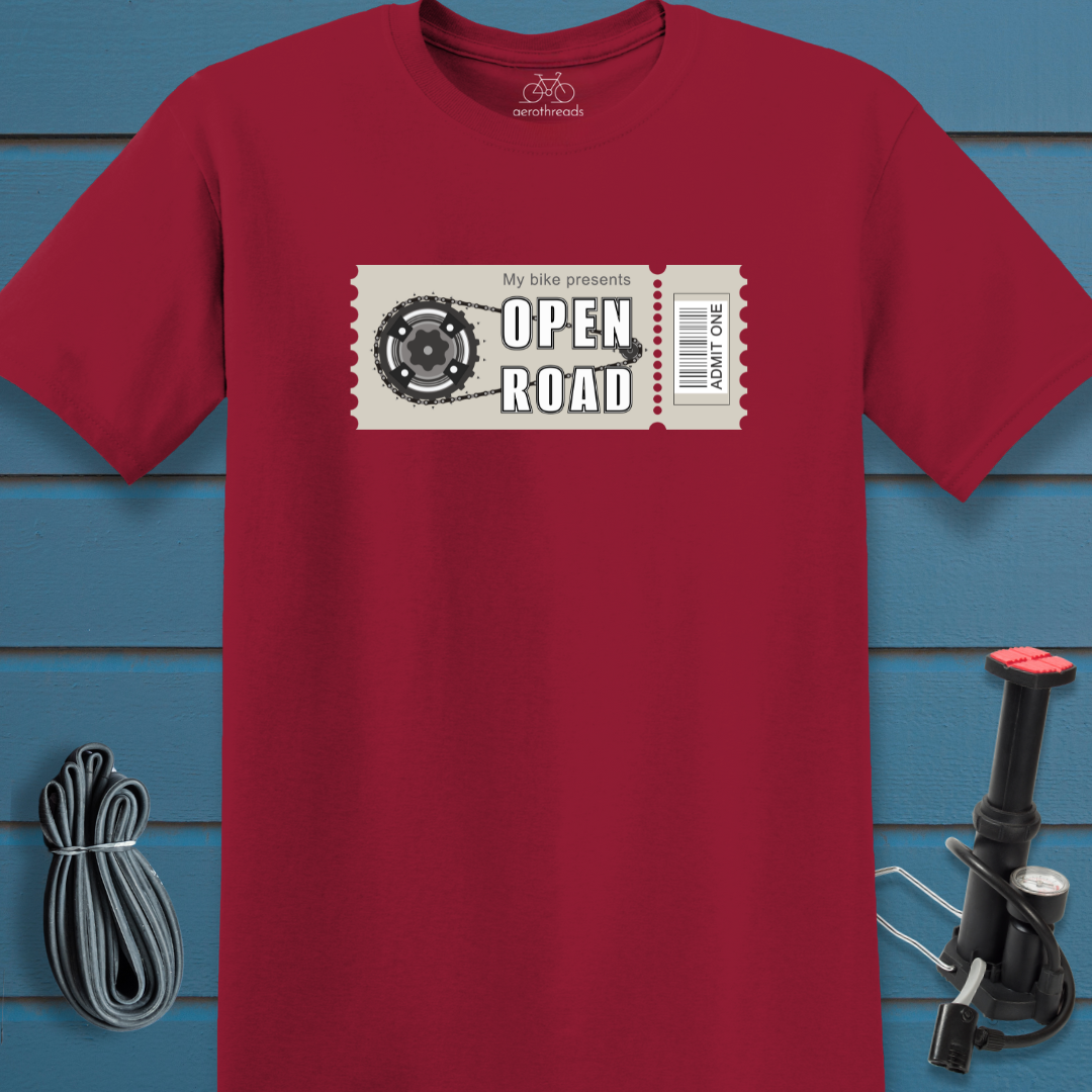 Ticket to the open road t-shirt
