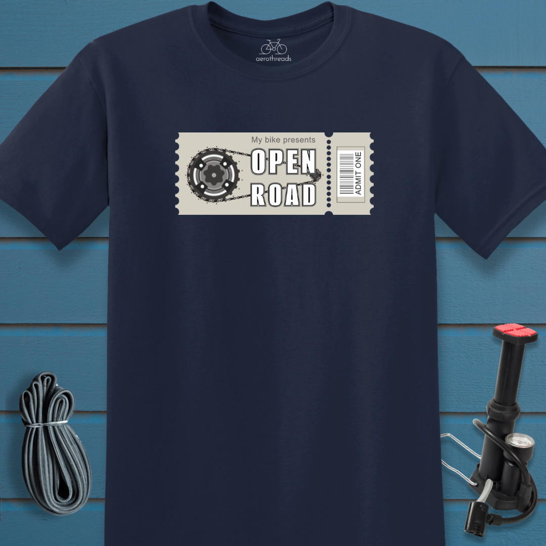 Ticket to the open road t-shirt