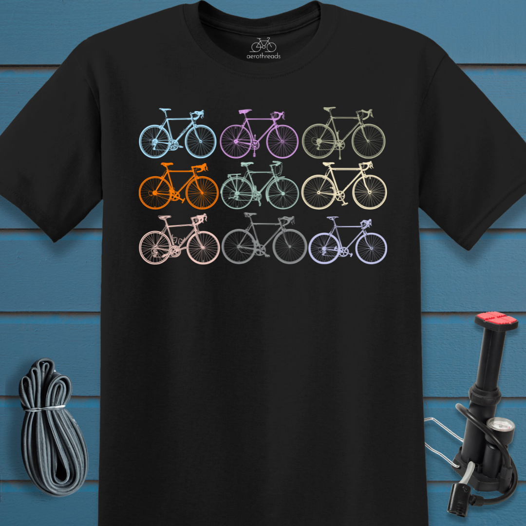 Nine bike grid t-shirt