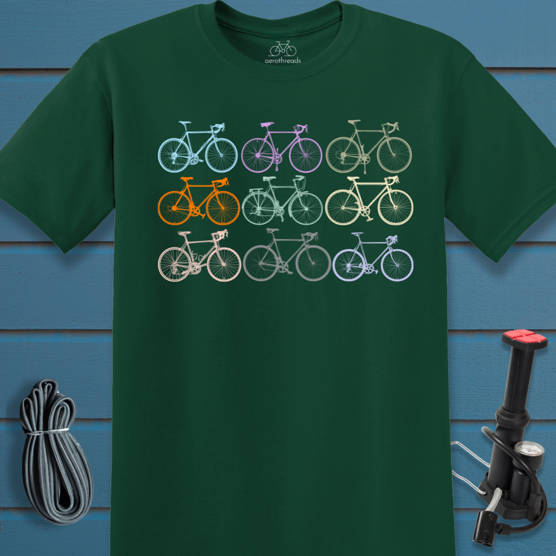 Nine bike grid t-shirt
