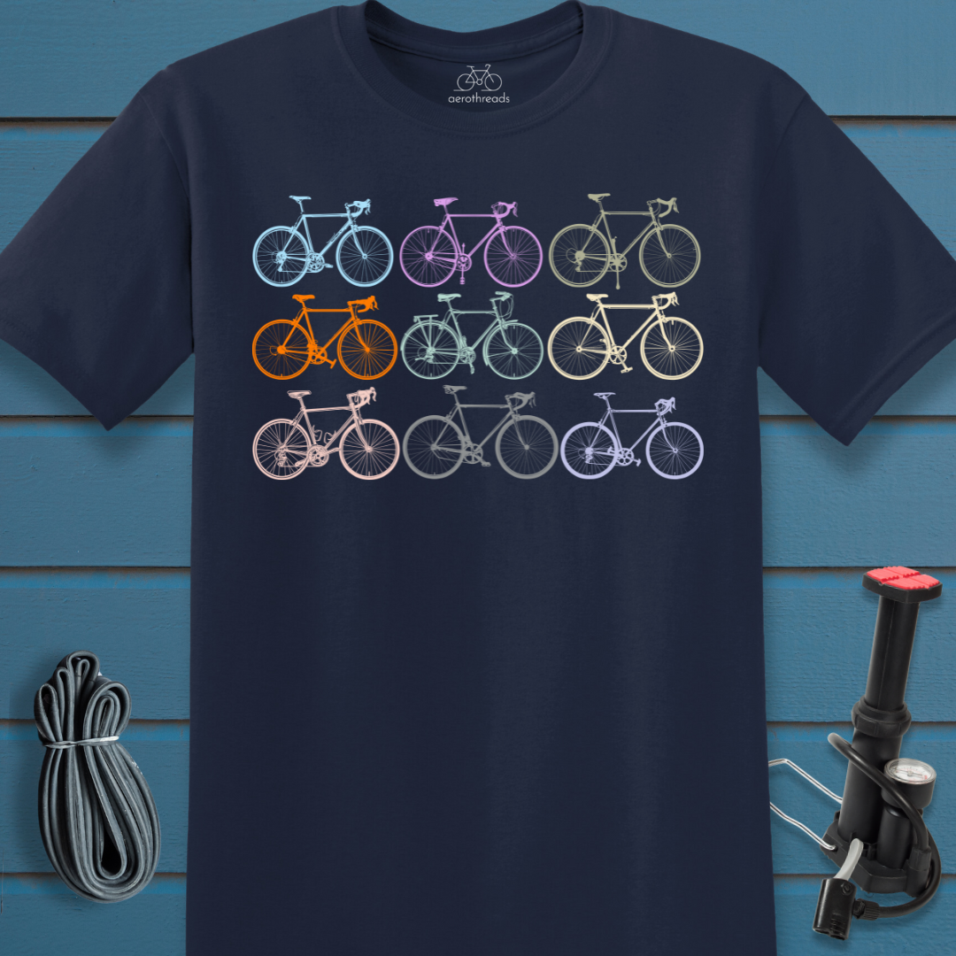 Nine bike grid t-shirt