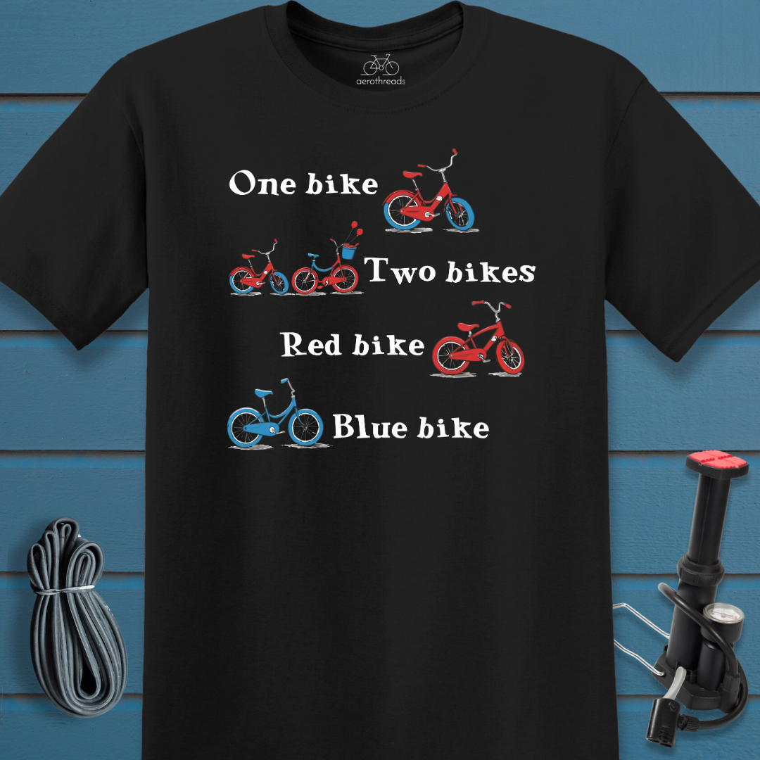 One Two Red Blue t-shirt