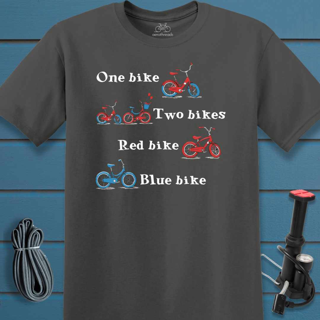 One Two Red Blue t-shirt