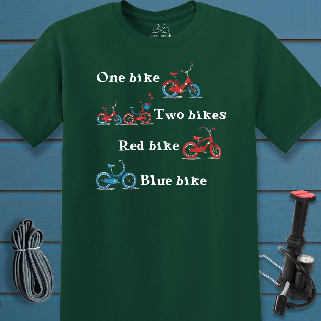 One Two Red Blue t-shirt