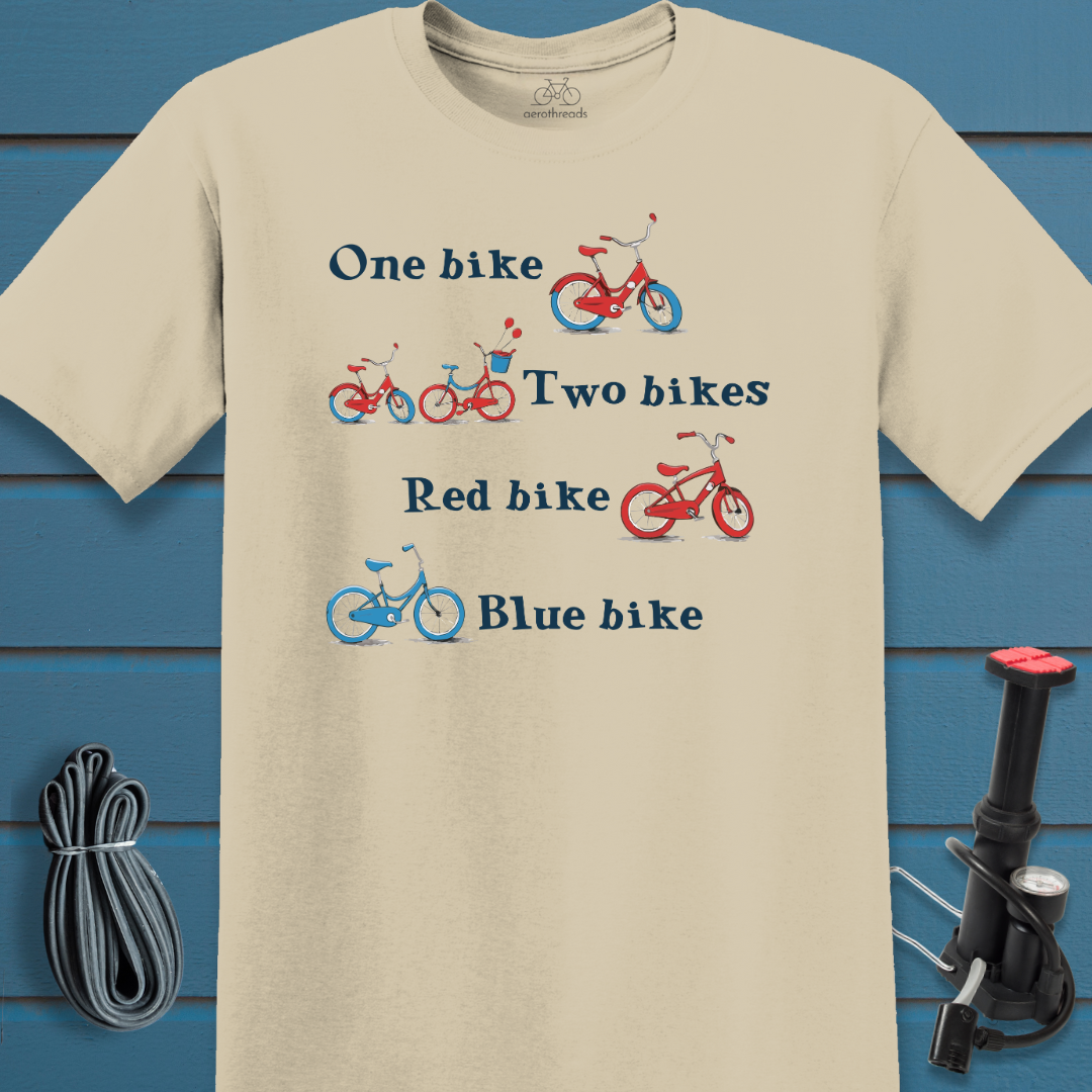 One Two Red Blue t-shirt