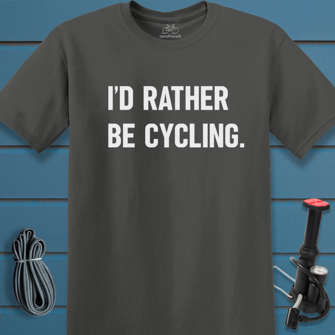 I'd rather be cycling t-shirt