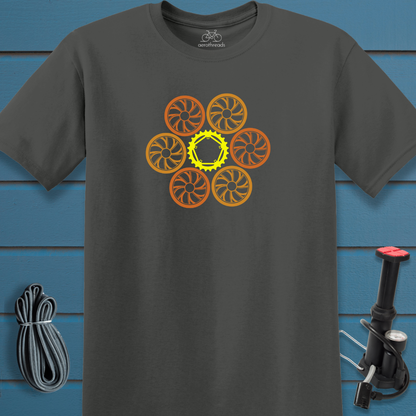 Flower wheel t-shirt