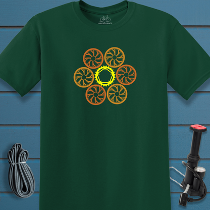 Flower wheel t-shirt