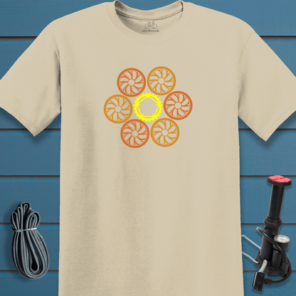 Flower wheel t-shirt