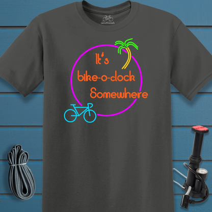 It's bike-o-clock somewhere t-shirt