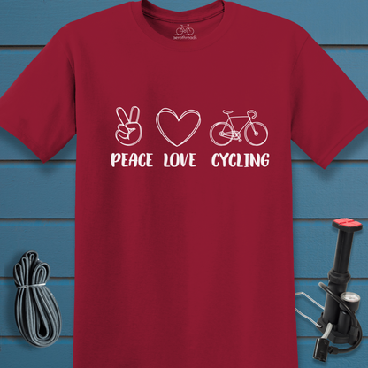 Peace Love Cycling t-shirt
