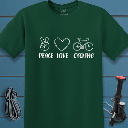Peace Love Cycling t-shirt