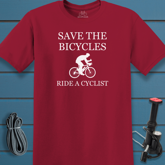 Save the bicycles t-shirt