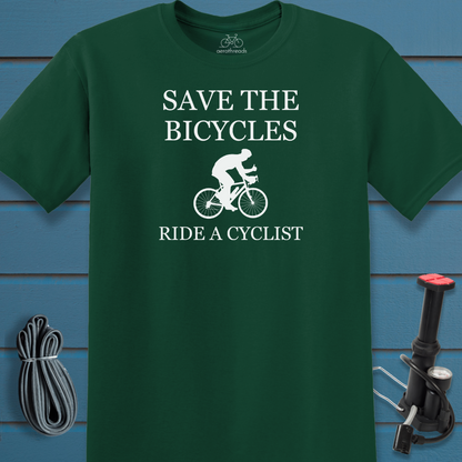 Save the bicycles t-shirt