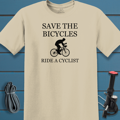 Save the bicycles t-shirt