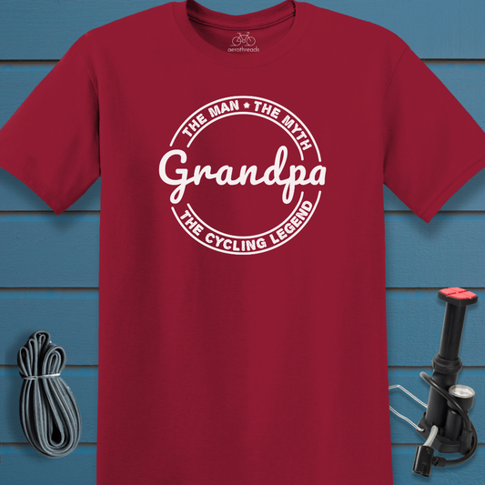 Grandpa the cycling legend t-shirt