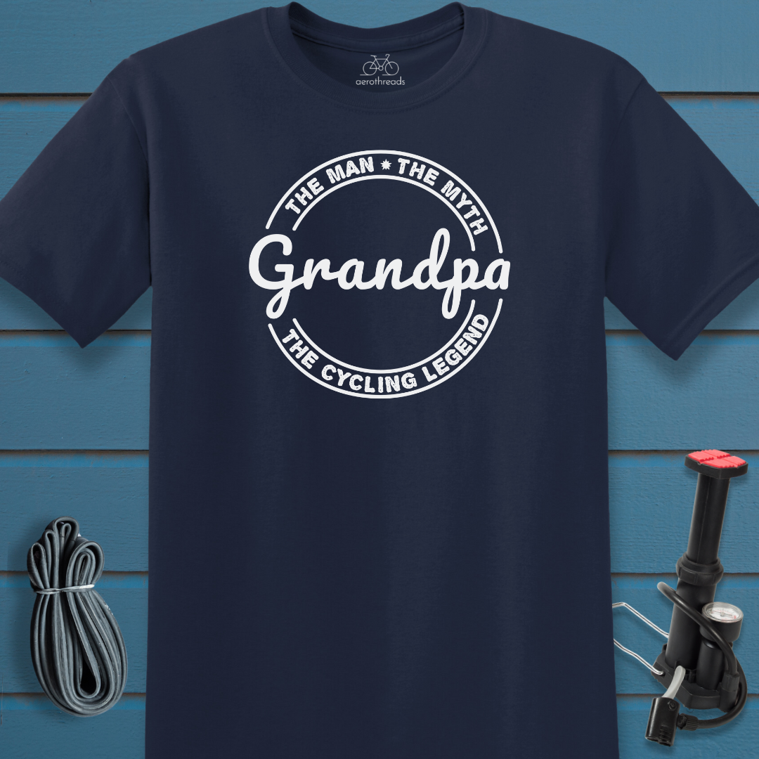 Grandpa the cycling legend t-shirt