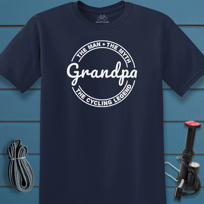 Grandpa the cycling legend t-shirt