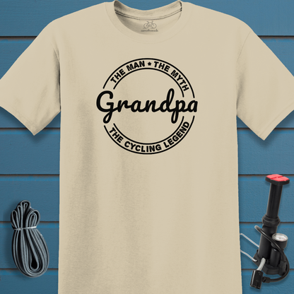 Grandpa the cycling legend t-shirt