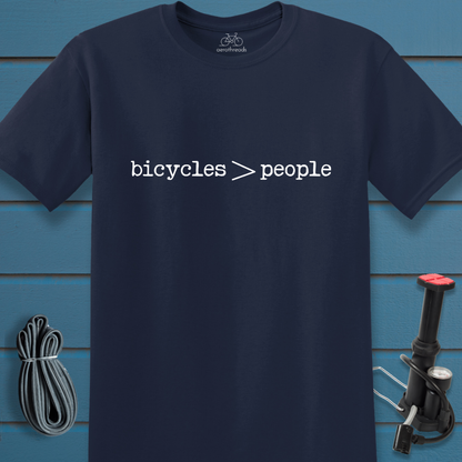 bicycles > people t-shirt