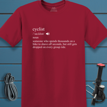 Cyclist dictionary t-shirt