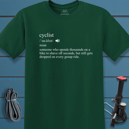 Cyclist dictionary t-shirt