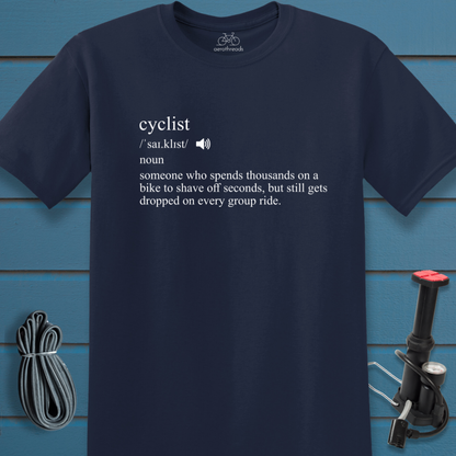 Cyclist dictionary t-shirt