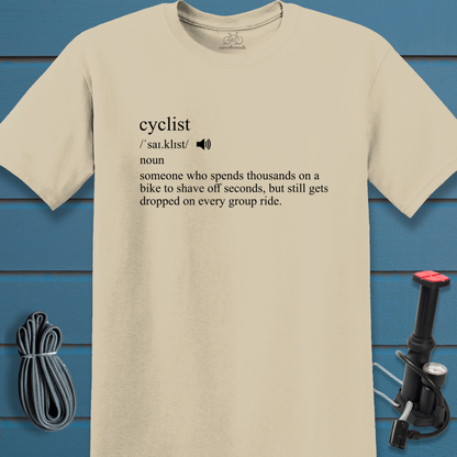 Cyclist dictionary t-shirt