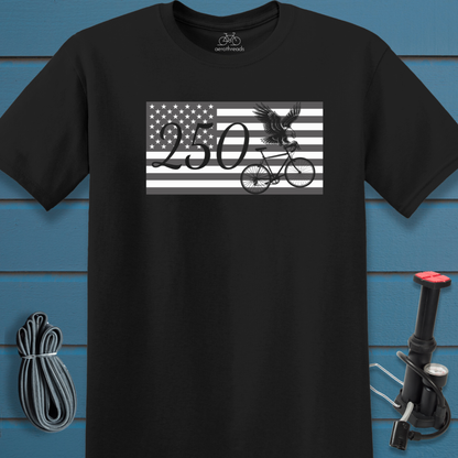 250 flag eagle bike t-shirt