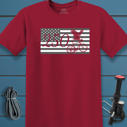 250 flag eagle bike t-shirt