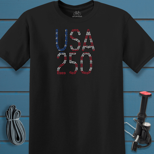 USA 250 chain t-shirt