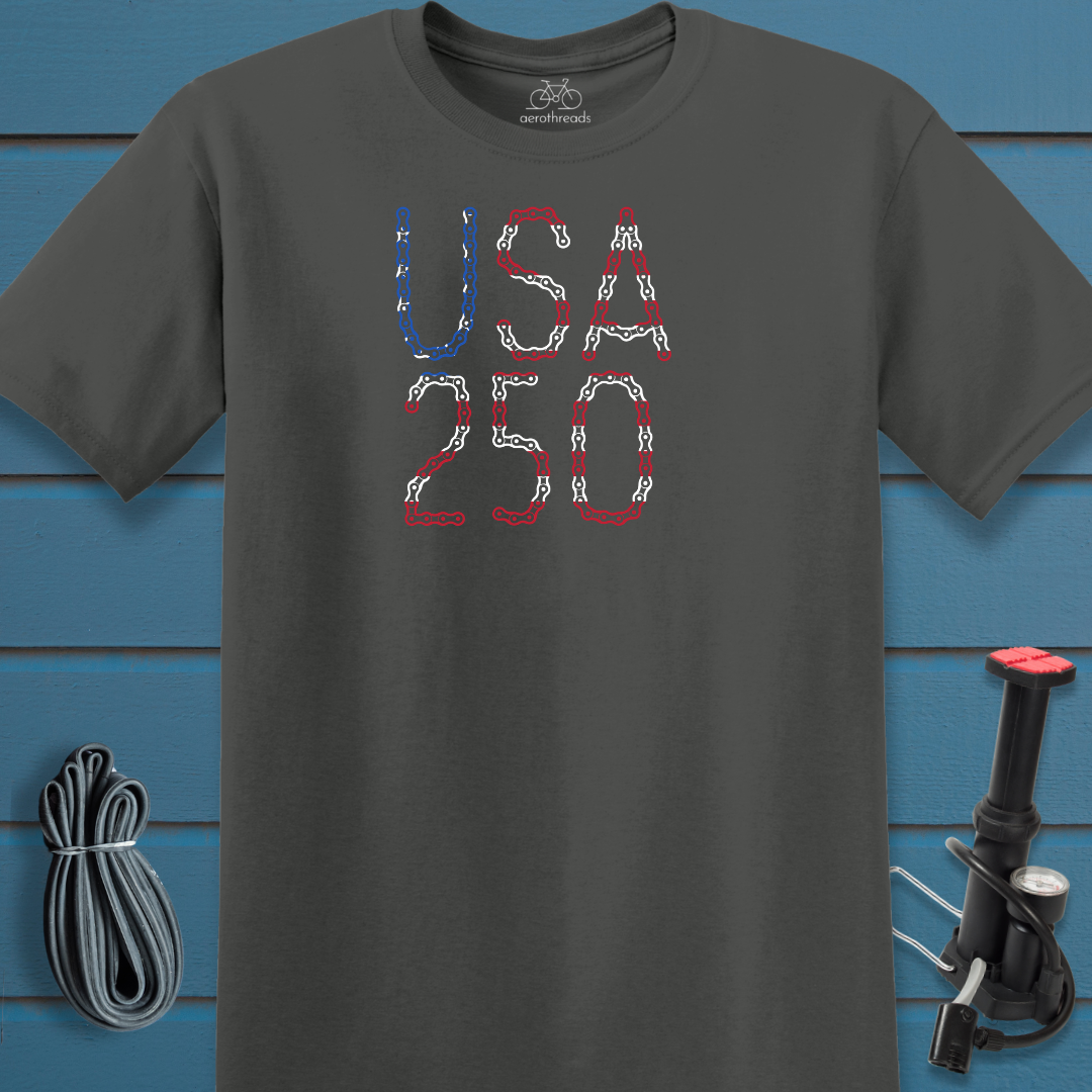 USA 250 chain t-shirt