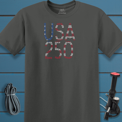 USA 250 chain t-shirt