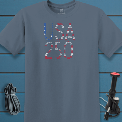 USA 250 chain t-shirt