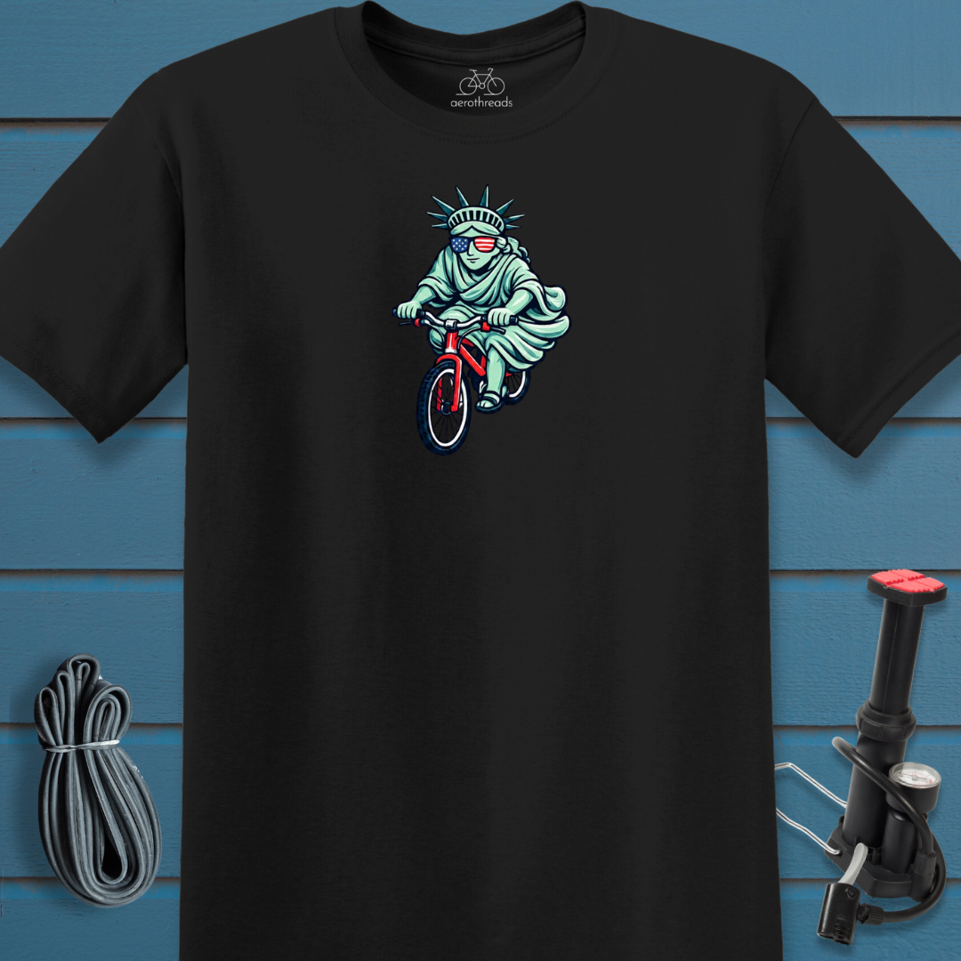 Lady Liberty rides t-shirt