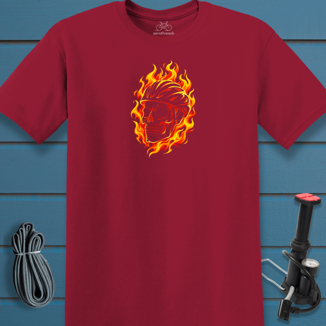 Flaming skull t-shirt