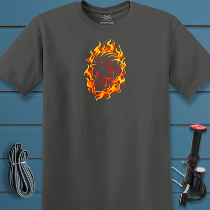 Flaming skull t-shirt