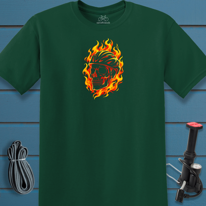 Flaming skull t-shirt