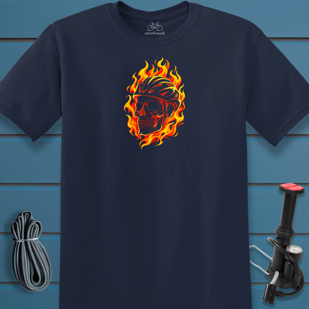 Flaming skull t-shirt