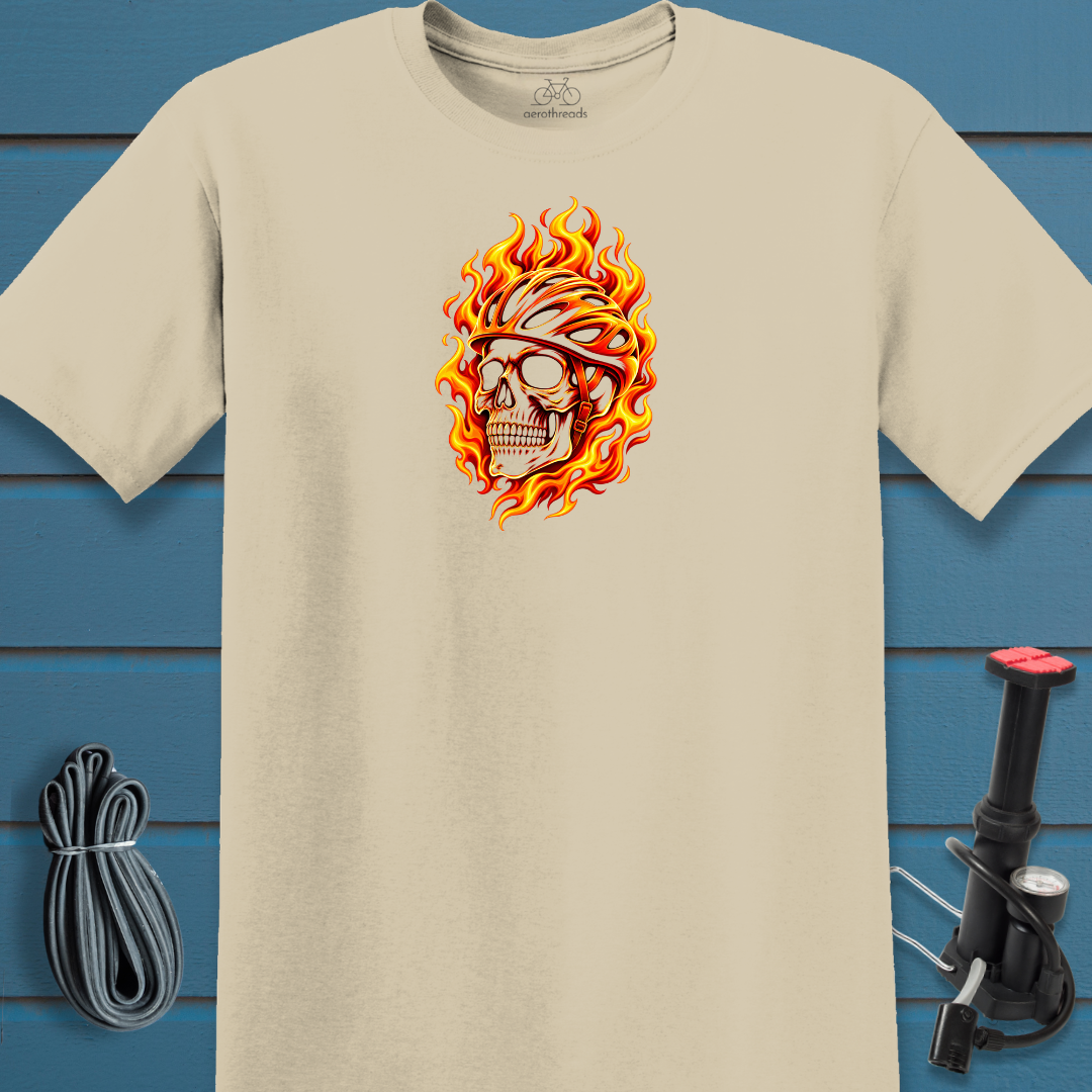 Flaming skull t-shirt