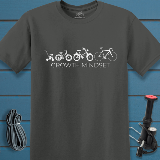 4 bikes growth mindset t-shirt
