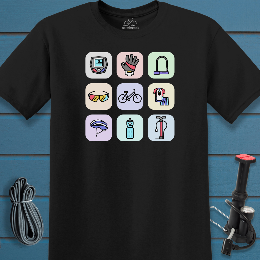 Grid with accessories t-shirt