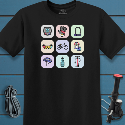 Grid with accessories t-shirt