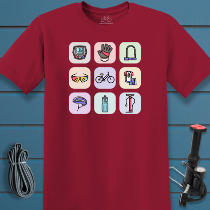 Grid with accessories t-shirt