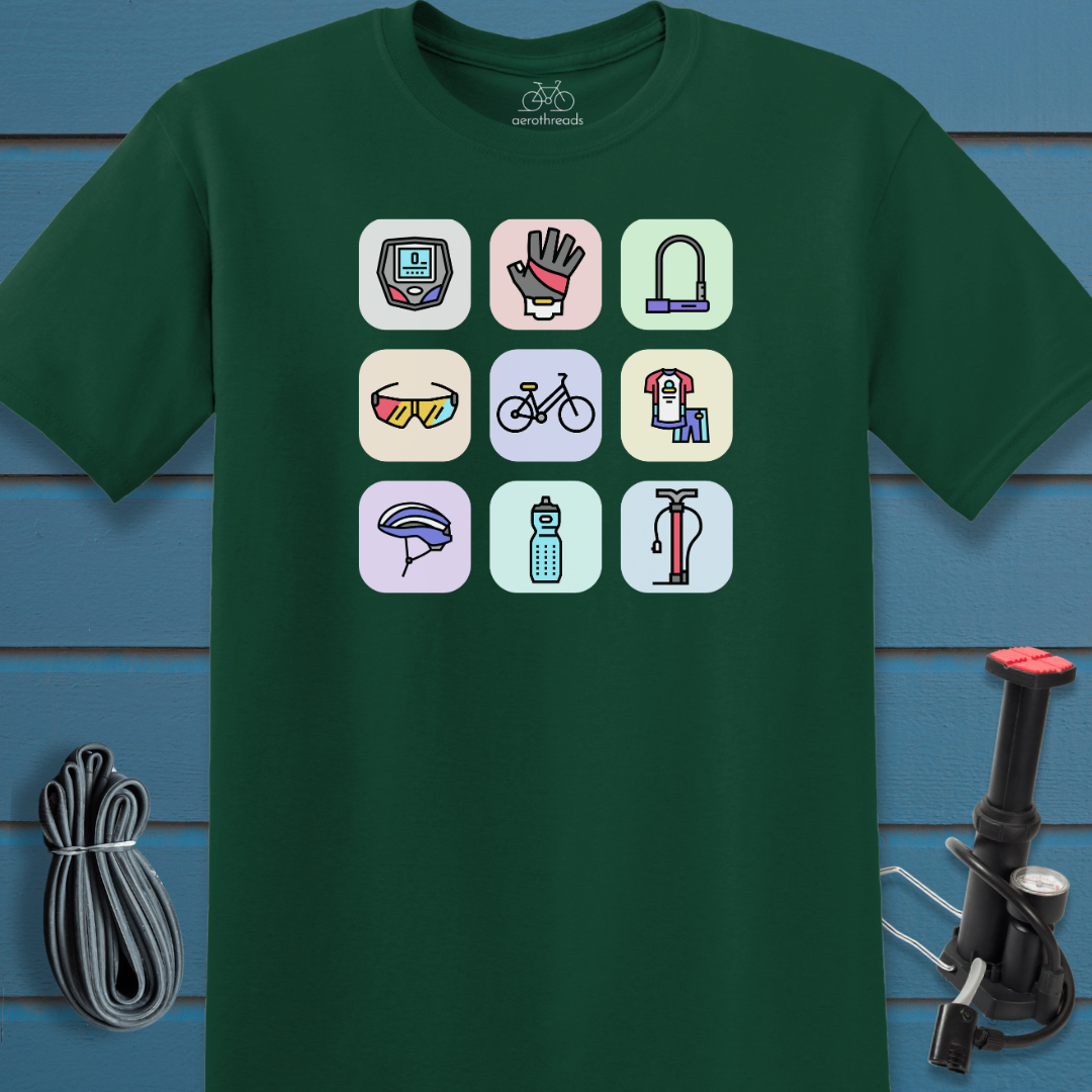 Grid with accessories t-shirt