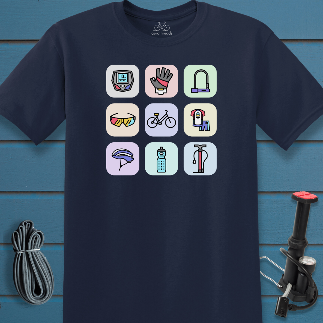 Grid with accessories t-shirt